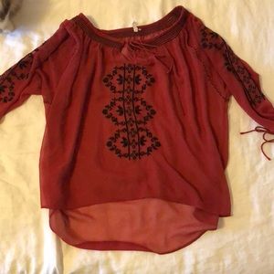 Long Sleeved Willow & Clay Top